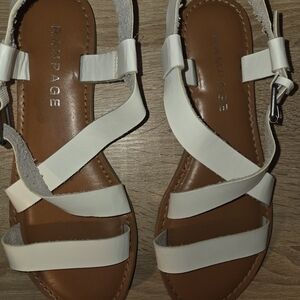 Rampage White Strappy Sandals